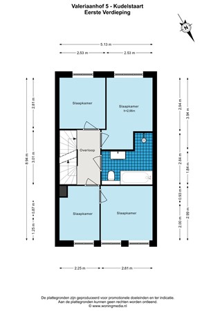 Floorplan - Valeriaanhof 5, 1433 WK Kudelstaart